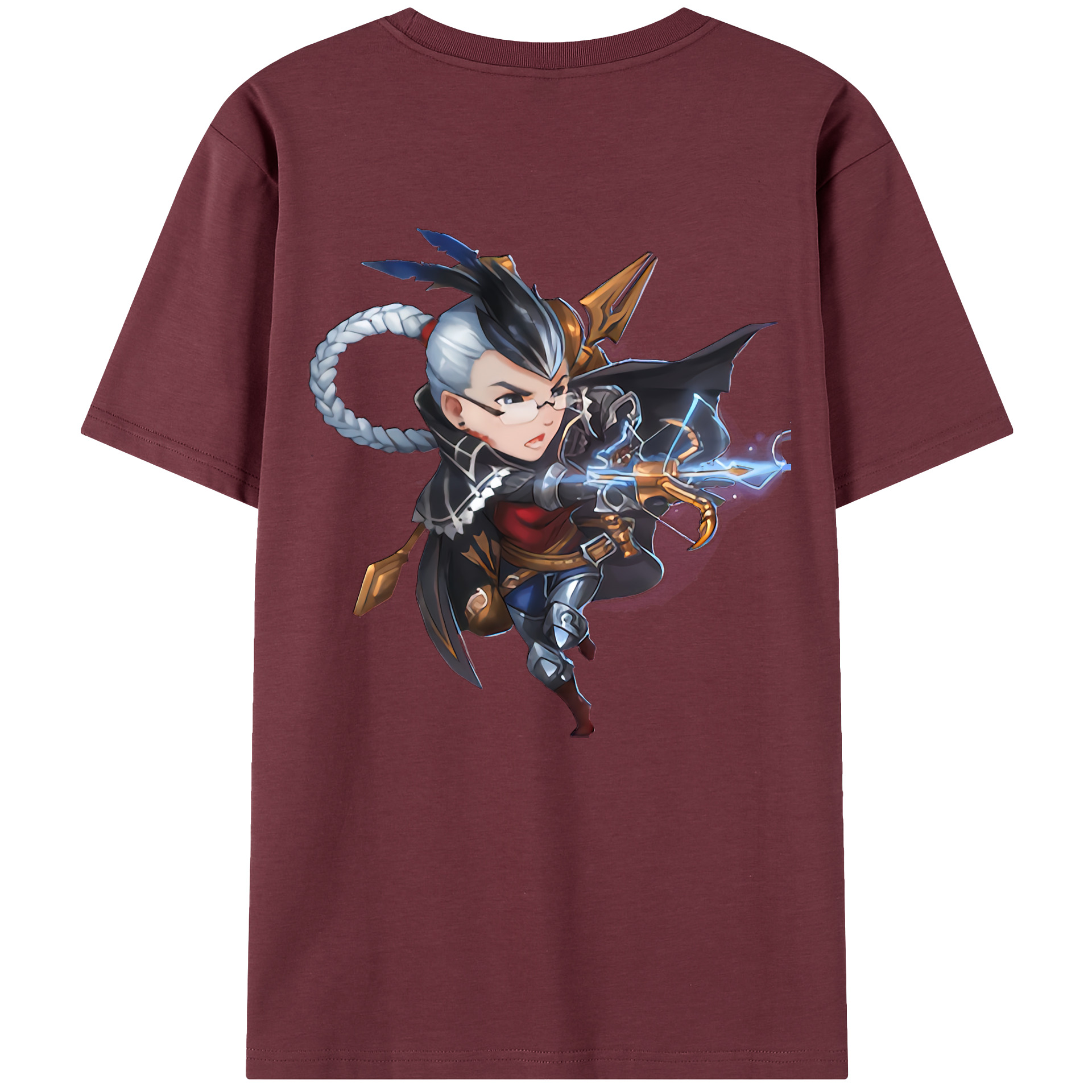 リーグ・オブ・レジェンド League of Legends LOL 綿100％半袖Tシャツ（背面プリント）